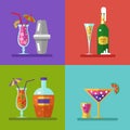 Drinks and cocktails icons