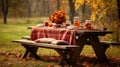 drinks fall picnic table