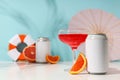 Drinks, fresh summer drink for refreshing, summer vibes concept Royalty Free Stock Photo