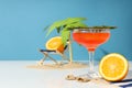 Drinks, fresh summer drink for refreshing, summer vibes concept Royalty Free Stock Photo