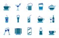 Drinks icon set Royalty Free Stock Photo
