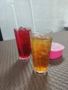 Drink teh o ice sirap ice malaysia Royalty Free Stock Photo