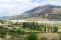 The Drino River Valley in summer, low water level. Albania.