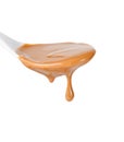 Drip of caramel sauce Royalty Free Stock Photo