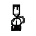 drip syphon coffee maker game pixel art vector illustration