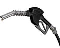 Dripping diesel pump nozzle Royalty Free Stock Photo