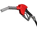 Dripping gas pump nozzle Royalty Free Stock Photo