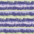 Dripping ink dyed stripe variegated background. Seamless pattern with inky dye drop spill. Bright gradient textile blend all over