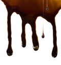 Dripping liquid chocolate