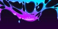 Dripping liquid slime border, sticky goo splash