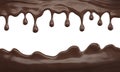 Dripping Melted Chocolate, Liquid Chocolate Cream or Syrup