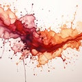 Dripping paint with colorful splats