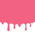 Dripping Pink Donut Glaze Background