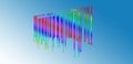 Dripping Rainbow Bar code Royalty Free Stock Photo