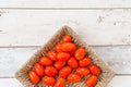 Dripping red tomatoes Royalty Free Stock Photo