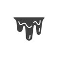 Dripping slime vector icon