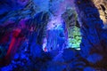 Dripstone cave Ludi Yan, China Royalty Free Stock Photo
