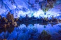 Dripstone cave, Reed Flute Cave, Ludi Yan, Guilin, Guangxi, China Royalty Free Stock Photo