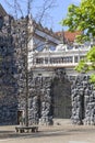 Dripstone Wall in Wallenstein Palace in Prague, Czech Republc Royalty Free Stock Photo