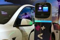 Drivalia e-mobility service company and Enel X recharging provider booth