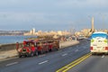 Drive along the Malecon, Havana, Cuba Royalty Free Stock Photo