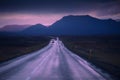 Drive car on road. Iceland travel Royalty Free Stock Photo