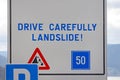 Drive Carefully Landslide Royalty Free Stock Photo