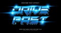 Drive Fast editable text effect Template Royalty Free Stock Photo
