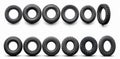 isolated rubber tire wheel background tyre auto car object race automobile. Generative AI.