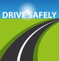 Drive safe background Royalty Free Stock Photo