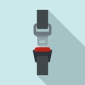 Drive seatbelt icon, flat style