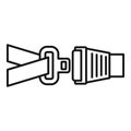 Drive seatbelt icon, outline style