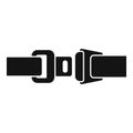 Drive seatbelt icon, simple style