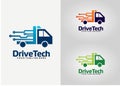 Drive Tech Logo Design Template