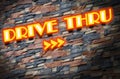 Drive thru neons Royalty Free Stock Photo