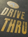 Drive thru sign