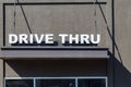 Drive Thru Window Sign Royalty Free Stock Photo