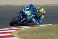 Driver Aleix Espargaro. Suzuki Team Royalty Free Stock Photo