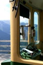 Driver cab of a Swiss cogwheel train