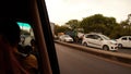 driver in car highway view from back Mumbai