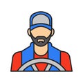 Driver color icon Royalty Free Stock Photo