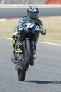 Driver Foggia, Dennis. Moto3. Junior Team VR46. FIM CEV Repsol Royalty Free Stock Photo