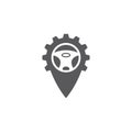 Driver icon Template vector illustration