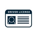 Driver licence icon. Vector icon