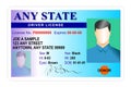 Driver license identity card Royalty Free Stock Photo