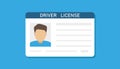 driver license. Personal data security. Id card design template design. Vector illustration. stock image. Royalty Free Stock Photo