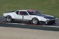 Driver Luis Villalba. Detomaso Pantera Royalty Free Stock Photo