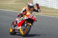 Driver Marc Marquez. Honda Team Royalty Free Stock Photo