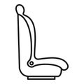 Driver near baby seat icon, outline style