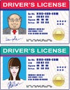 Driver's License Vector file Mans and Girls